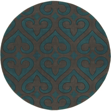 United Weavers Of America 7 ft. 10 in. Bristol Heartland Turquoise Round Rug 2050 11469 88R
